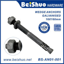 Construção Galvanized Wedge Anchor Bolt